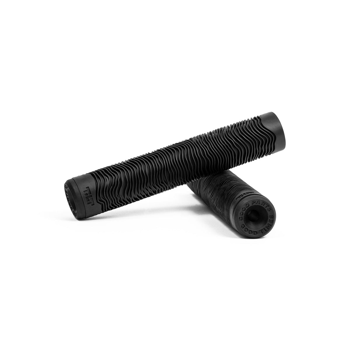 Tilt Topo Two grips in Black - soft ribbed freestyle stunt scooter grips