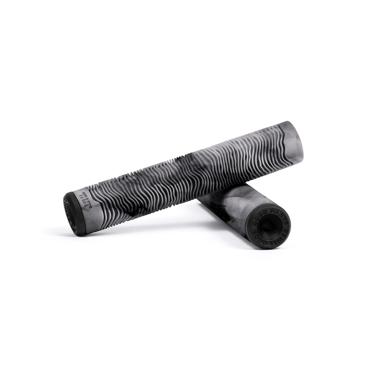 Tilt Topo Two grips in Smoke - soft ribbed freestyle stunt scooter grips