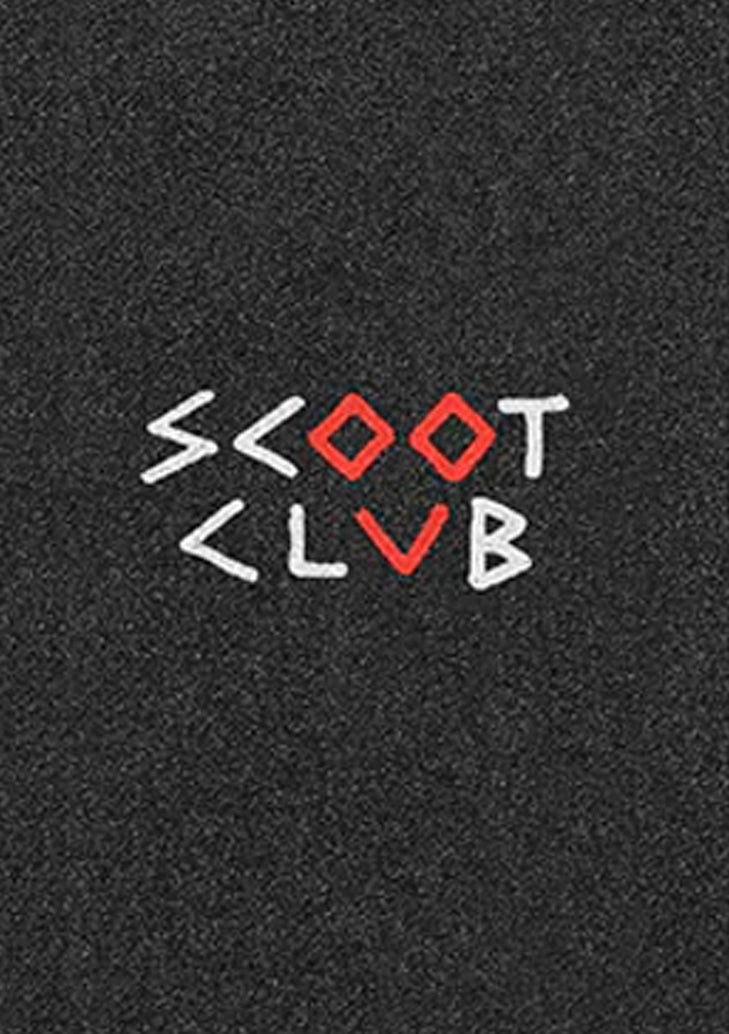 Tilt Club Logo griptape in red for freestyle stunt scooters (view 2)