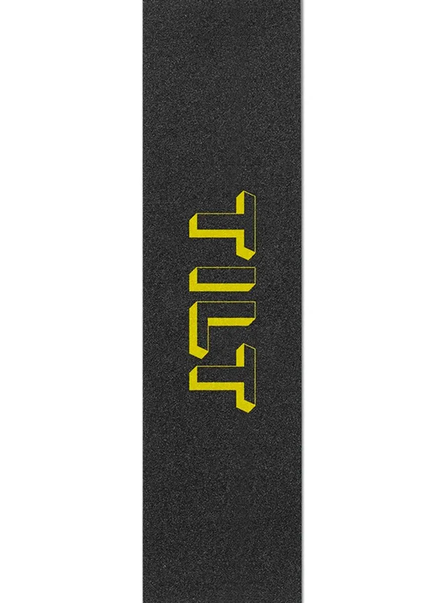 Tilt 3D griptape in Yellow for freestyle stunt scooters