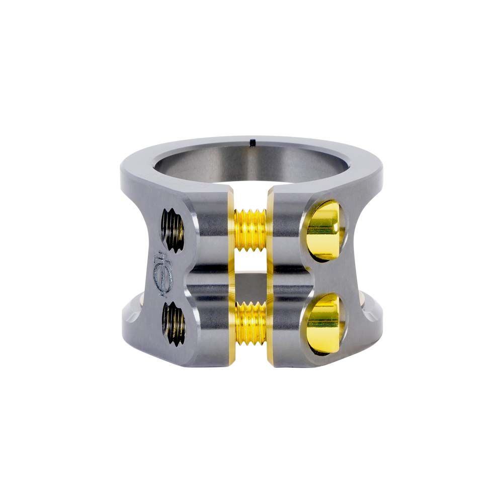 OATH CARCASS 2 BOLT CLAMP TITANIUM/GOLD