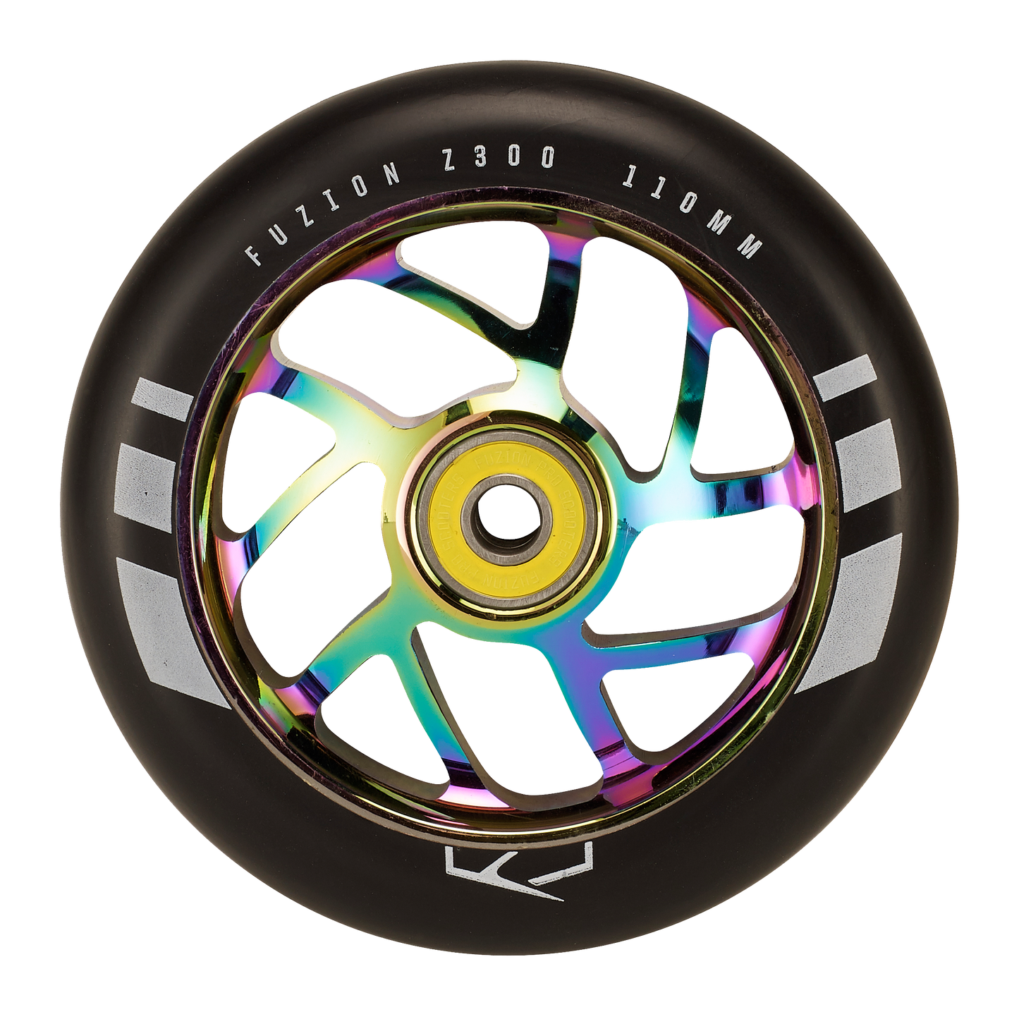 FUZION FLIGHT WHEEL 110MM - NEOCHROME WITH BLACK PU