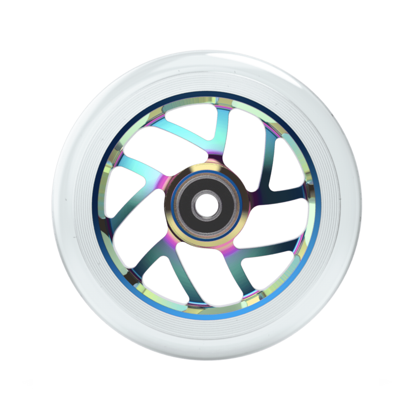 FUZION FLIGHT WHEEL 110MM - NEOCHROME WITH CLEAR PU
