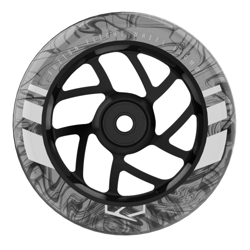 FUZION FLIGHT WHEEL 110MM - BLACK WITH CLEAR PU