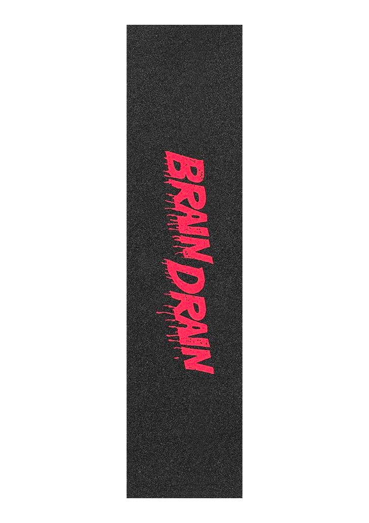 Tilt Brain Drain griptape - black sheet with the Brain Drain logo for freestyle scooters