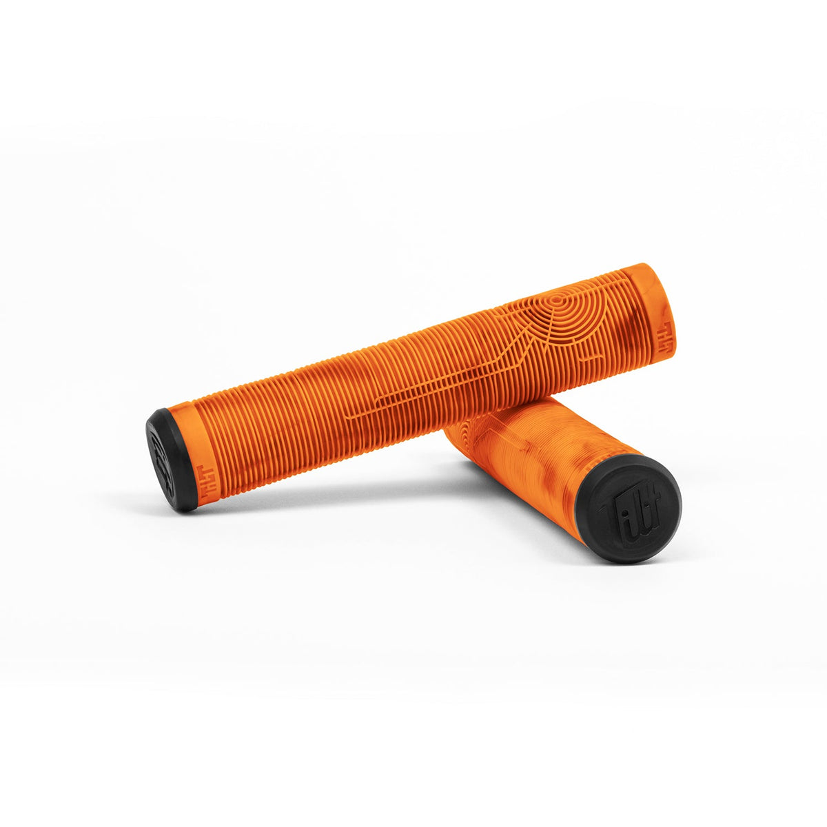 Tilt Metra grips in Rust - soft reversible ribbed freestyle scooter grips
