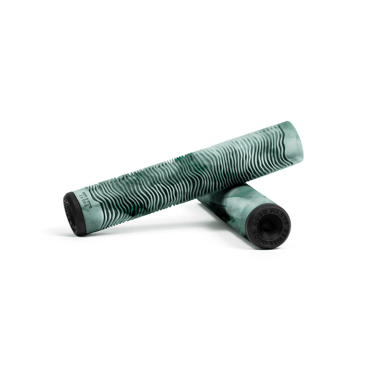 Tilt Topo Two grips in Forest - soft ribbed freestyle stunt scooter grips