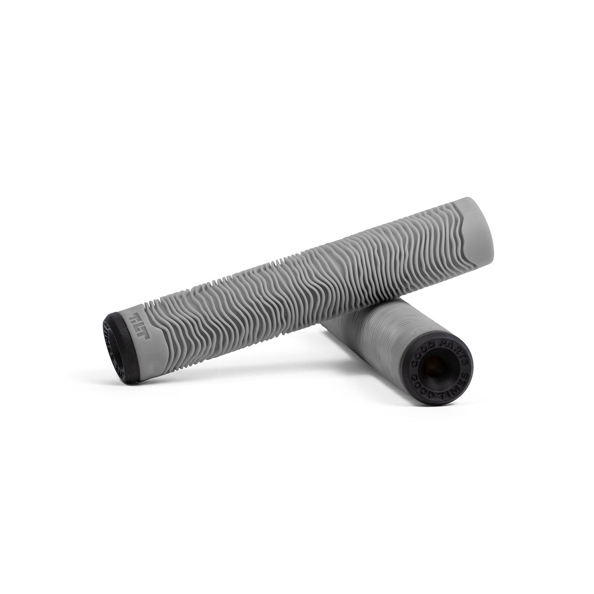 Tilt Topo Two grips in Gray - soft ribbed freestyle stunt scooter grips