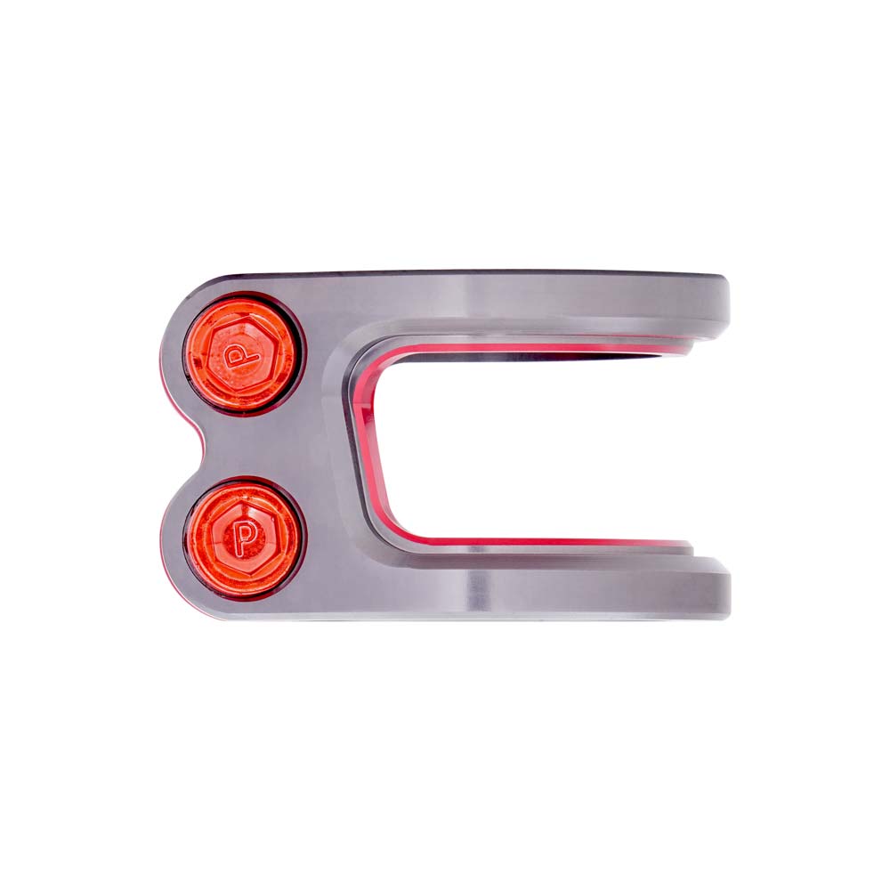 OATH CARCASS 2 BOLT CLAMP TITANIUM/RED