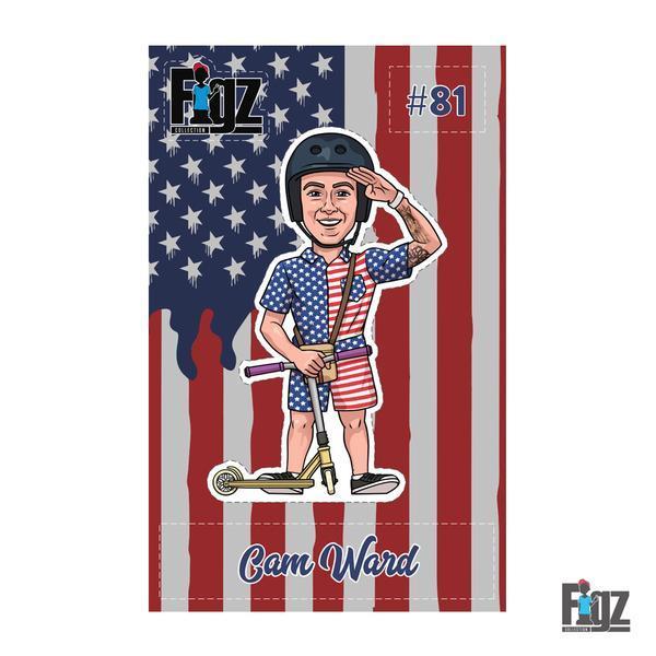 Figz Stickers and merchandize available at OddStash Freestyle Stunt Scooter Shop Singapore