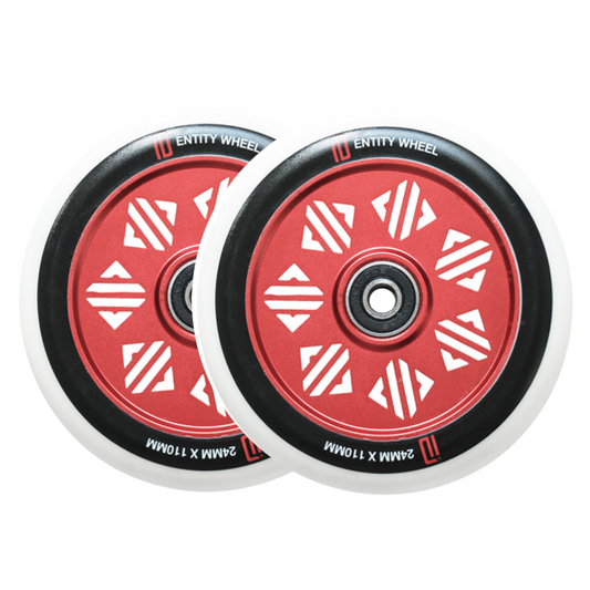DRONE IDENTITY HOLLOWCORE WHEEL 110MMX24MM - RED/WHITE