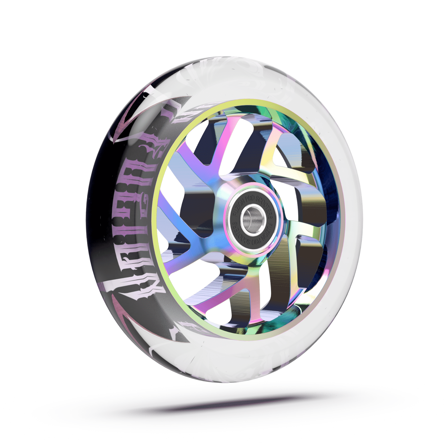 FUZION FLIGHT WHEEL 110MM - NEOCHROME WITH CLEAR PU