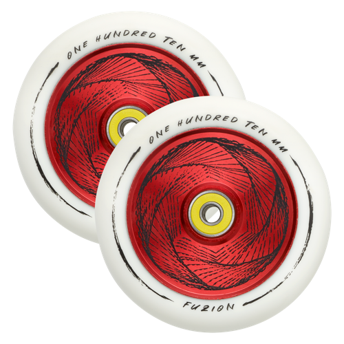 FUZION MARKER HOLLOWCORE WHEEL 110MM - RED/WHITE