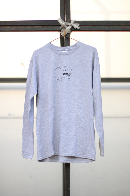 ODDSTASH LONG SLEEVE T-SHIRT - GREY