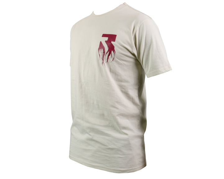 ROOT T-SHIRT - SAND & BURGUNDY