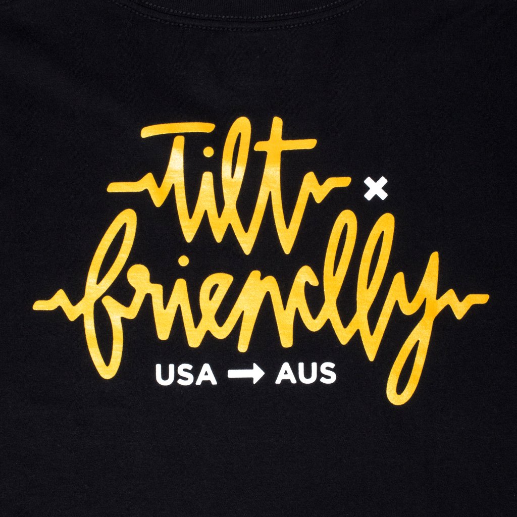 TILT X FRIENDLY TEE - BLACK