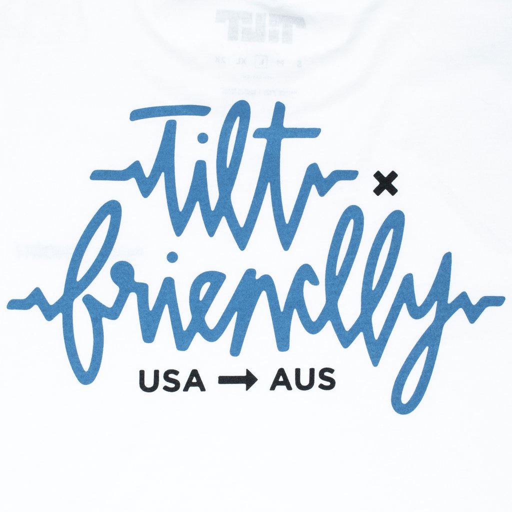 TILT X FRIENDLY TEE - WHITE